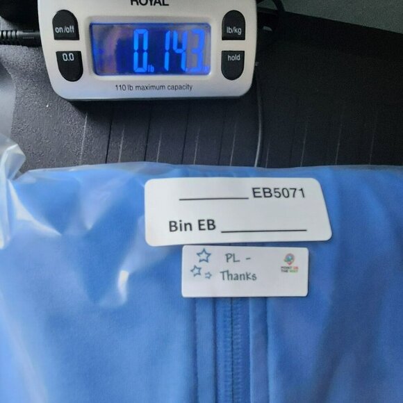 Nike Dri-Fit Warm Up Run Gym Jacket Junior L = Womens M Blue Yellow Full Zip - Picture 7 of 8